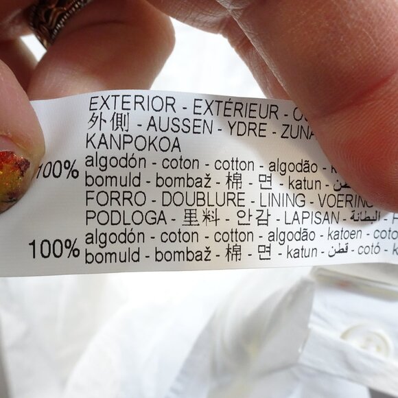 ZARA DRESS SIZE M WHITE EYELET EMBROIDERED MARIAH MIDI LONG LOOSE SUMMER NEW - Picture 8 of 11